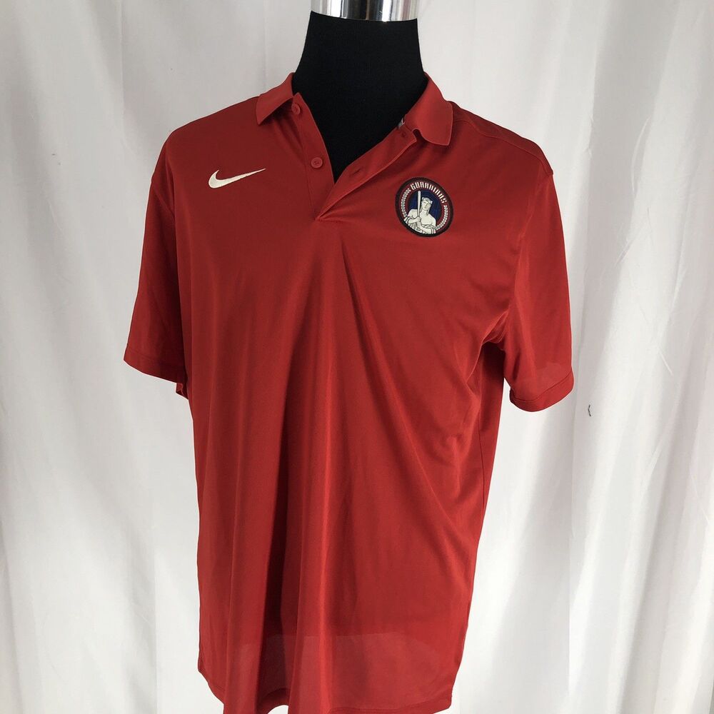Nike Guardians MLB City Connect Baseball Polo Large Red Navy Men's Fan Apparel
